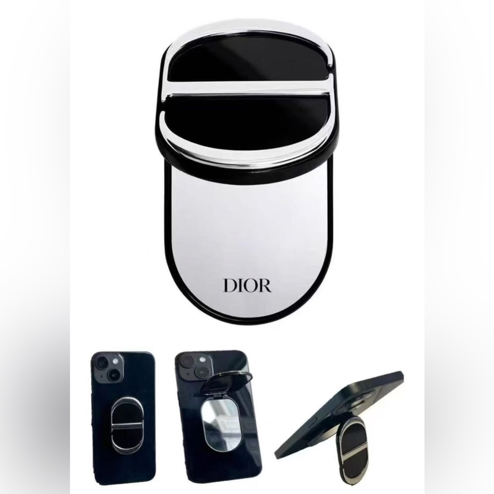Dior Black Phone Holder and Mirror